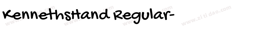 KennethsHand Regular字体转换